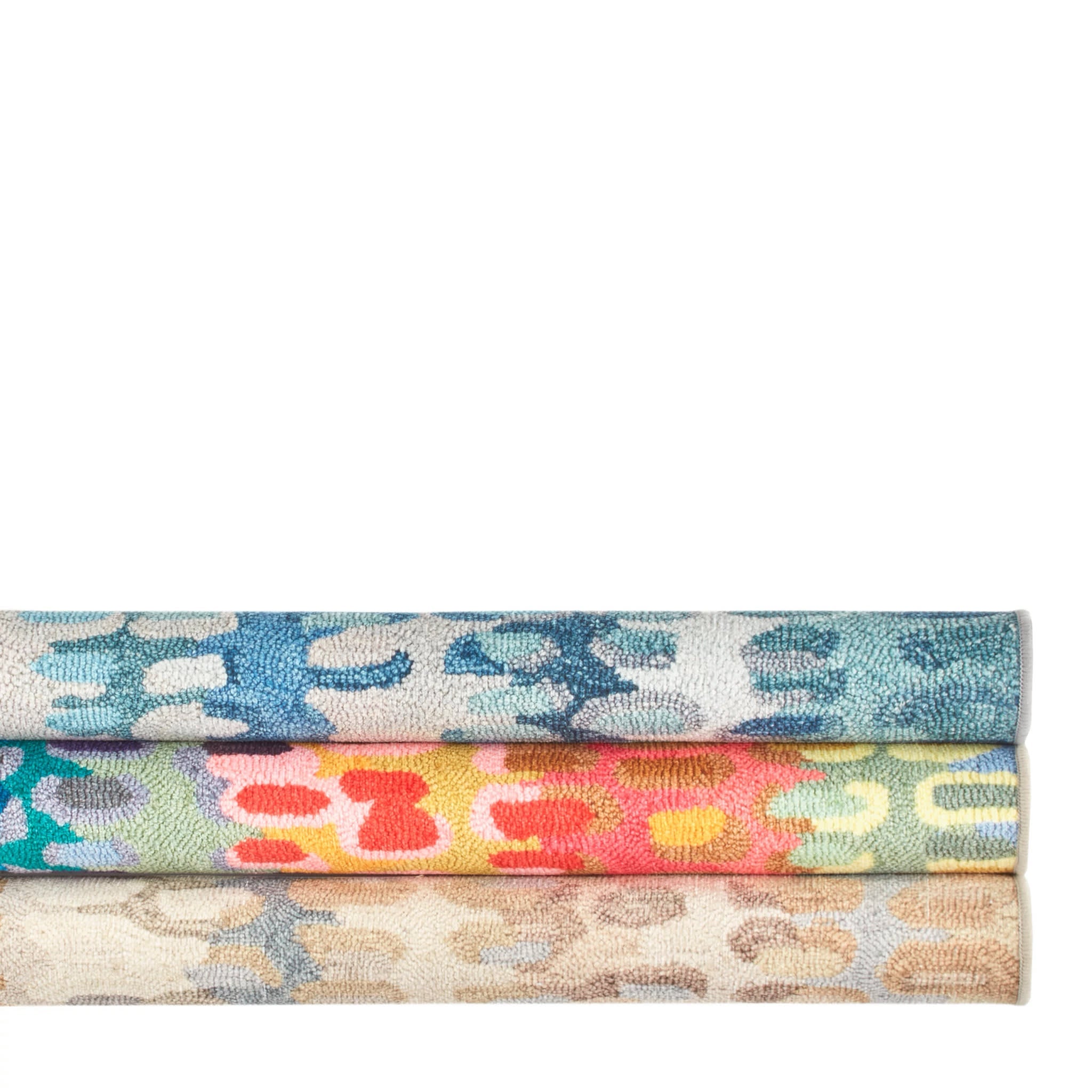 Paint Chip Machine Washable Rug | Blue