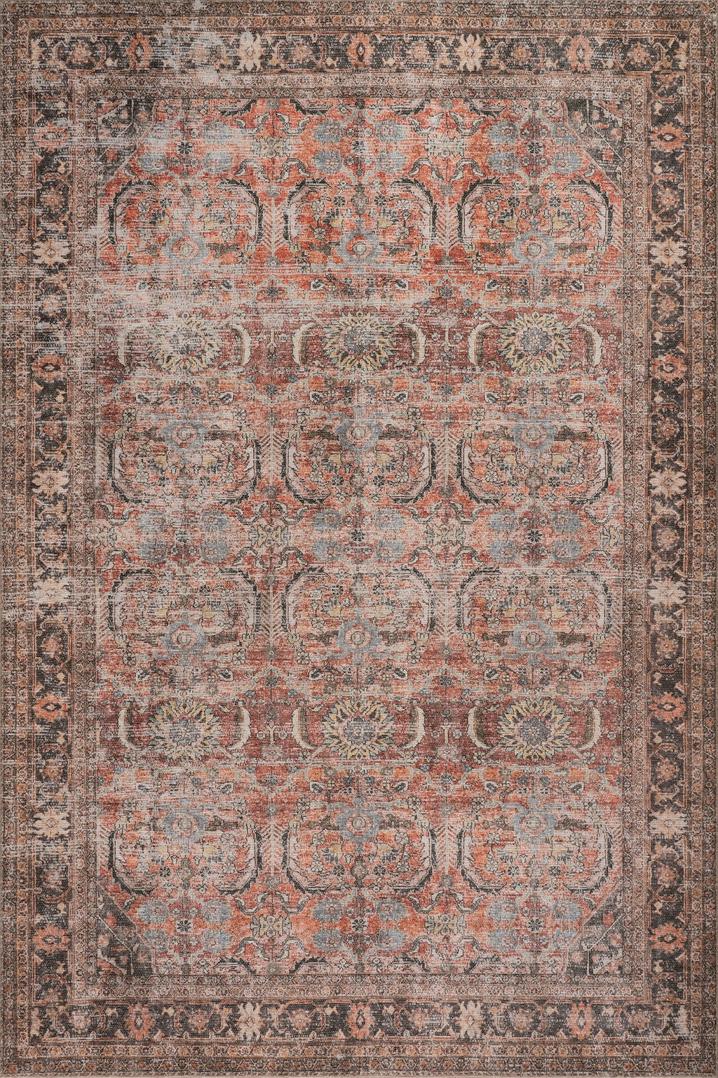 Red Bank Antiqued Jute-Blend Rug | Multicolor