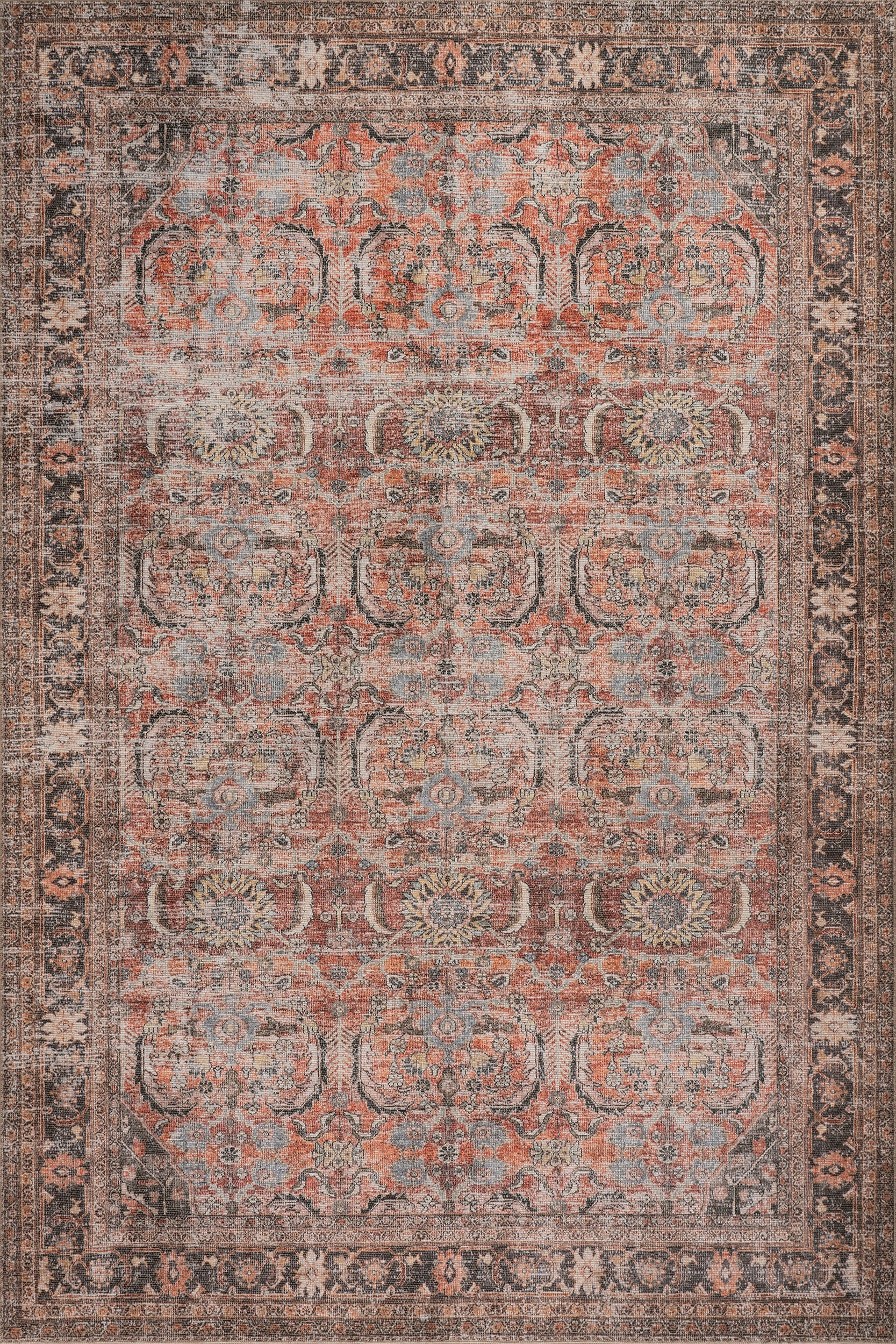 Red Bank Antiqued Jute-Blend Rug | Multicolor