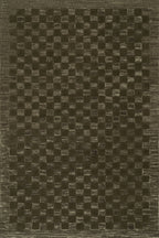 Linthea Modern Checkered Handmade Wool Rug | Green