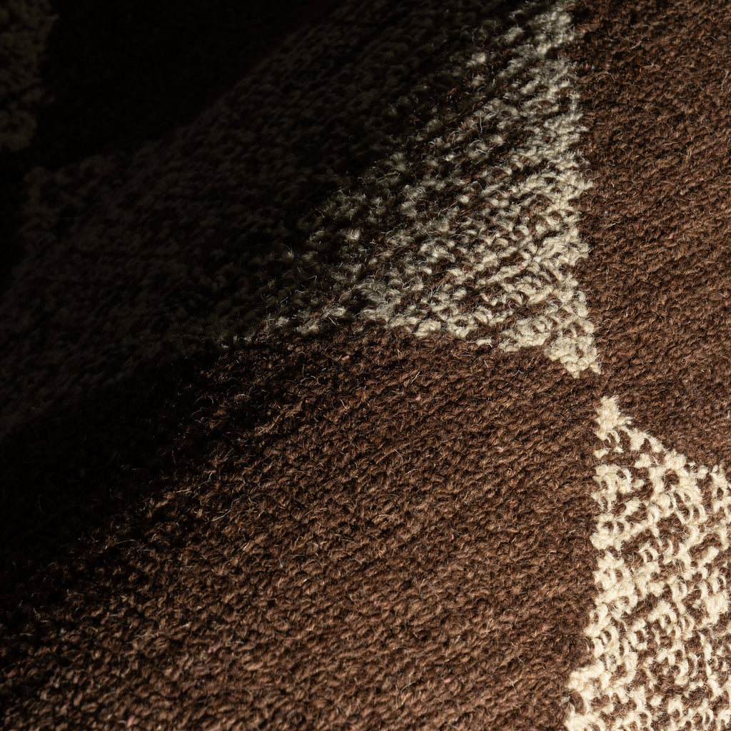 Tova Tufted Diamond Rug | Light Brown