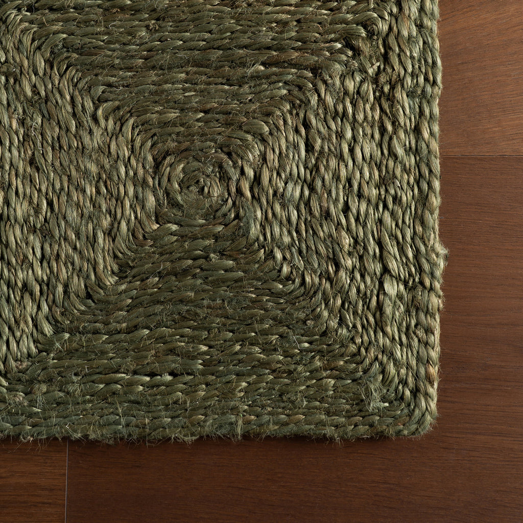 Laux Textured Handmade Jute Rug | Green