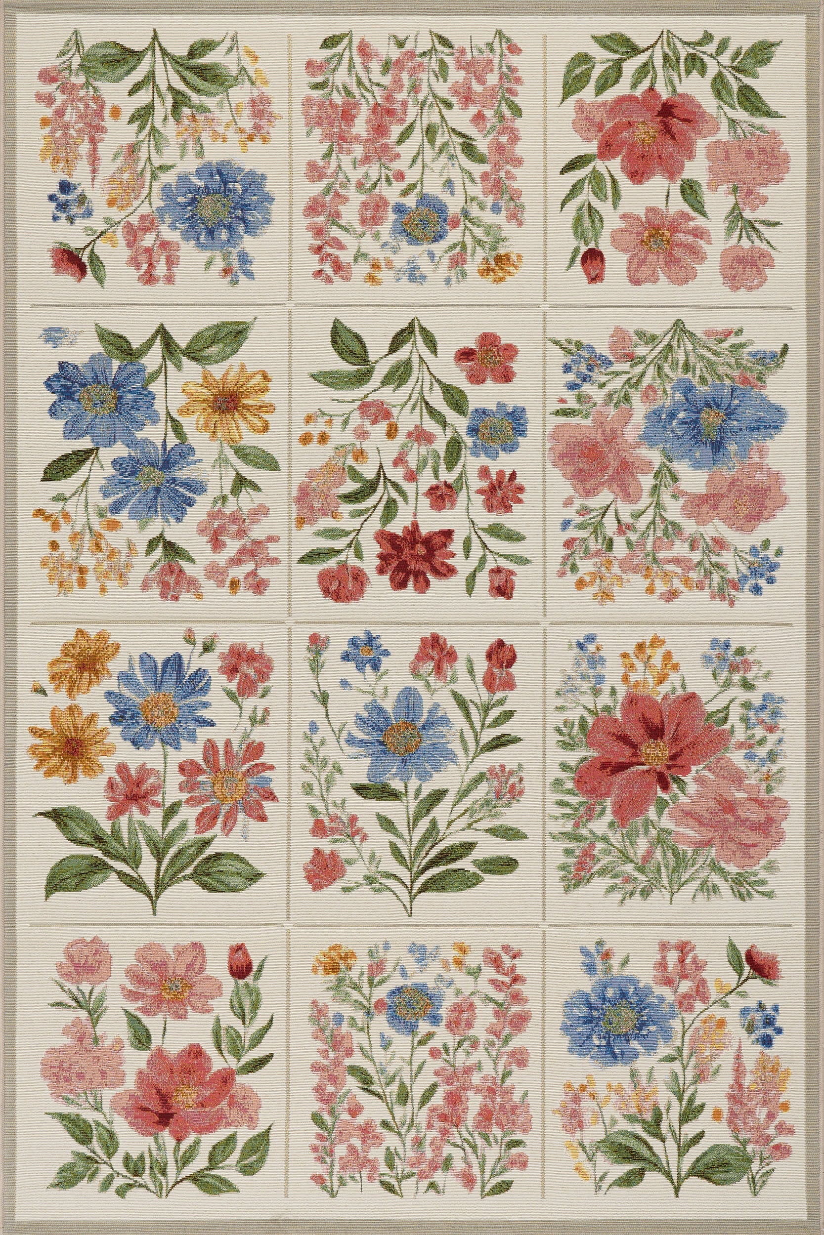 Solari Floral Indoor/Outdoor Rug | Multicolor Main image