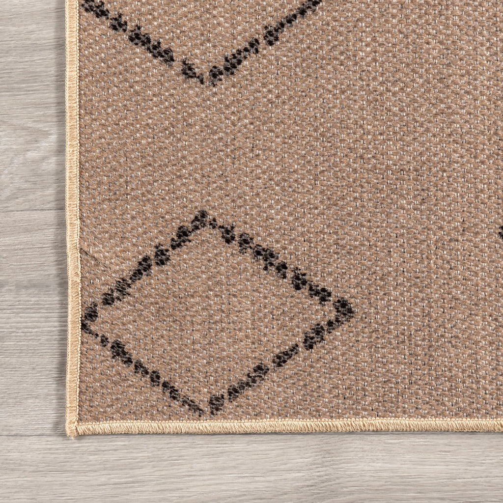 Alexandra Easy-Jute Washable Zig Zag Rug | Natural