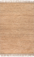 Pampas Jute Tasseled Rug | Natural