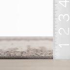 Fauzi Bohemian Washable Rug | Ivory