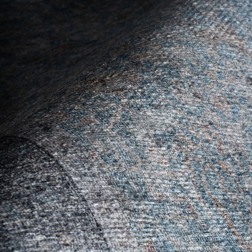 Odelia Vintage & Distressed Washable Rug | Blue