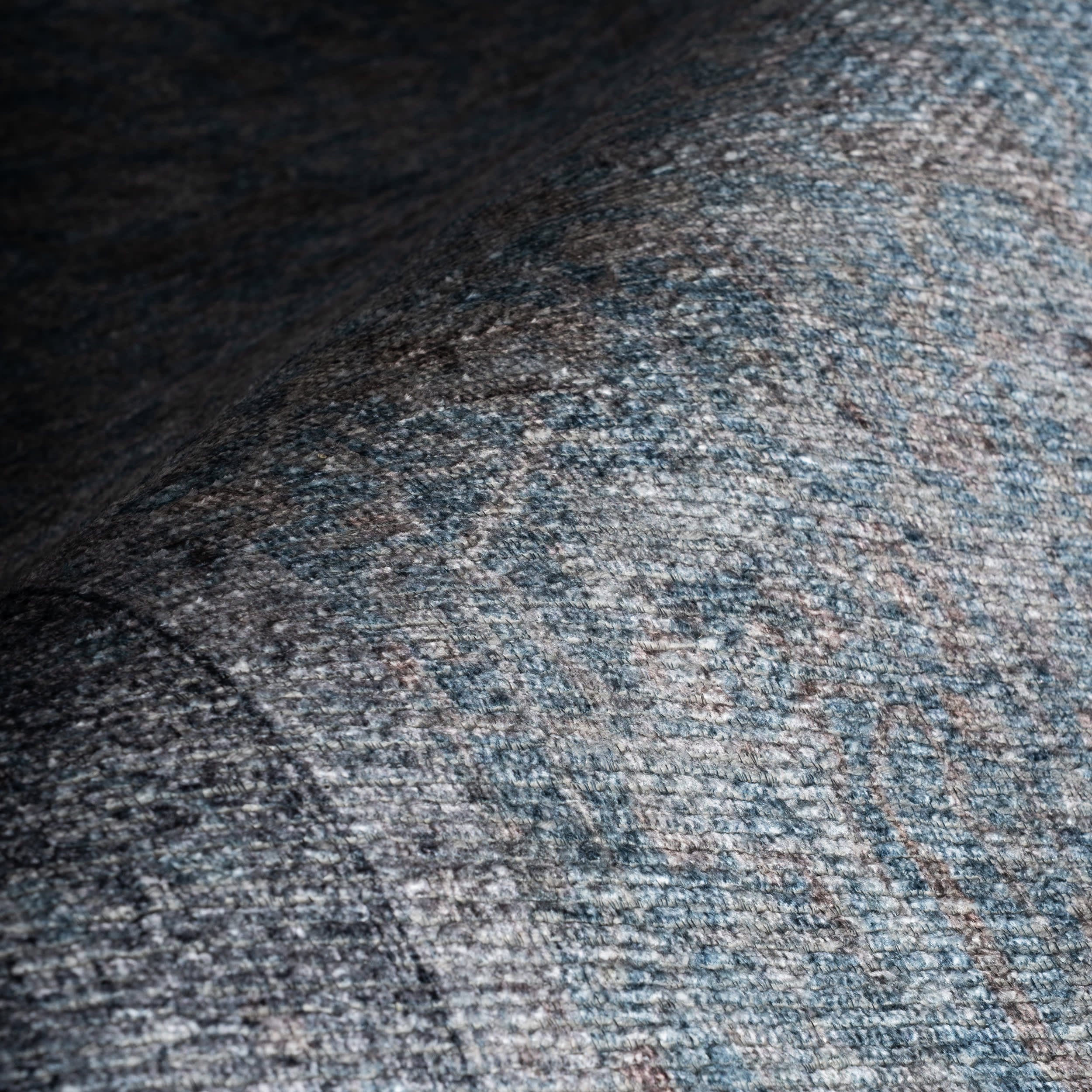 Odelia Vintage & Distressed Washable Rug | Blue