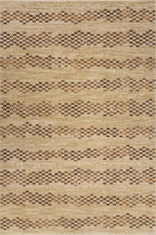 Brumacheck Mid-Century Modern Striped Rug | Tan