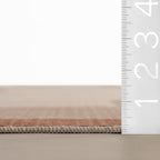 Enice Abstract Washable Rug | Brown