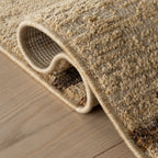 Brumacheck Mid-Century Modern Striped Rug | Tan