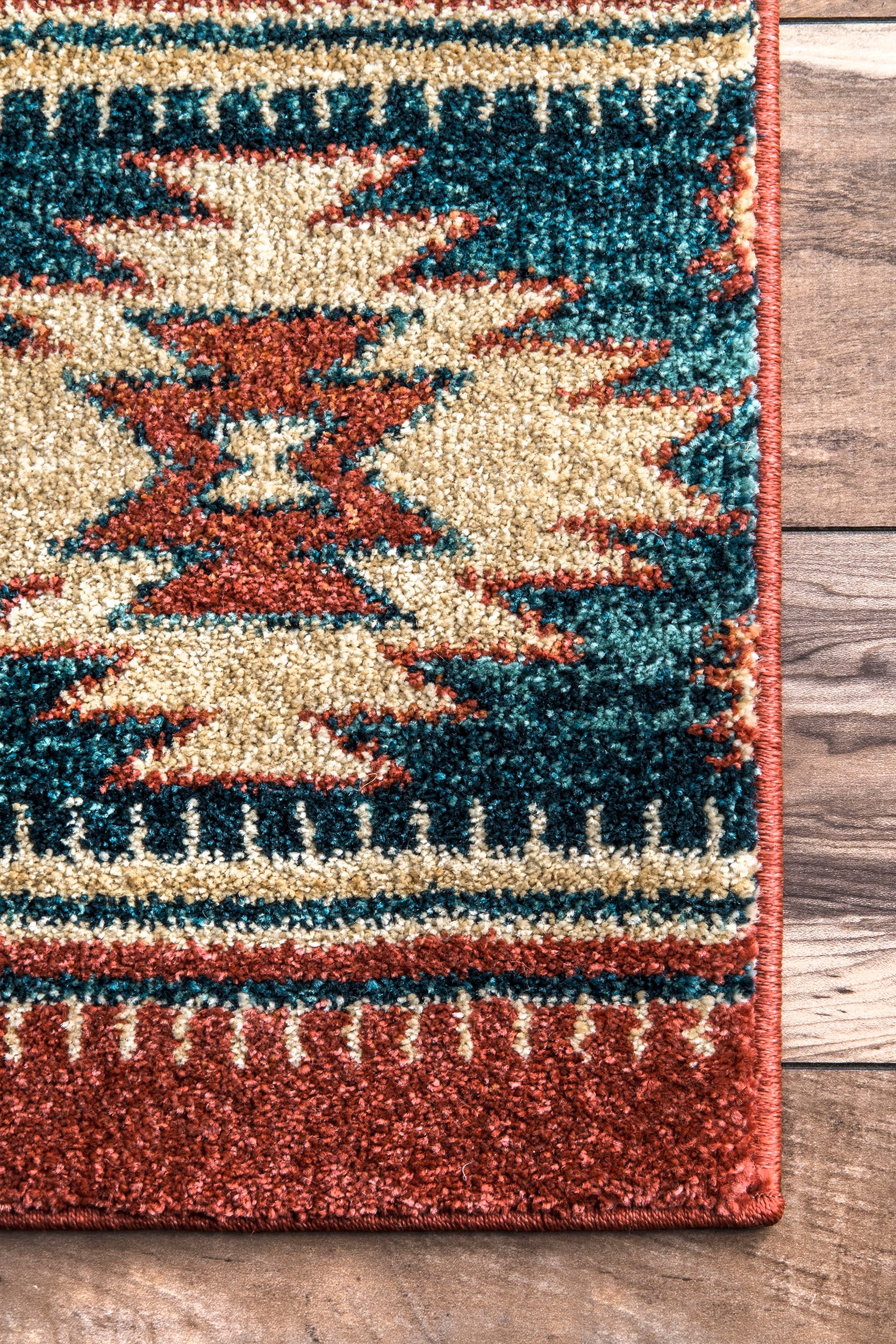 Southwestern Diamond Rug | Red