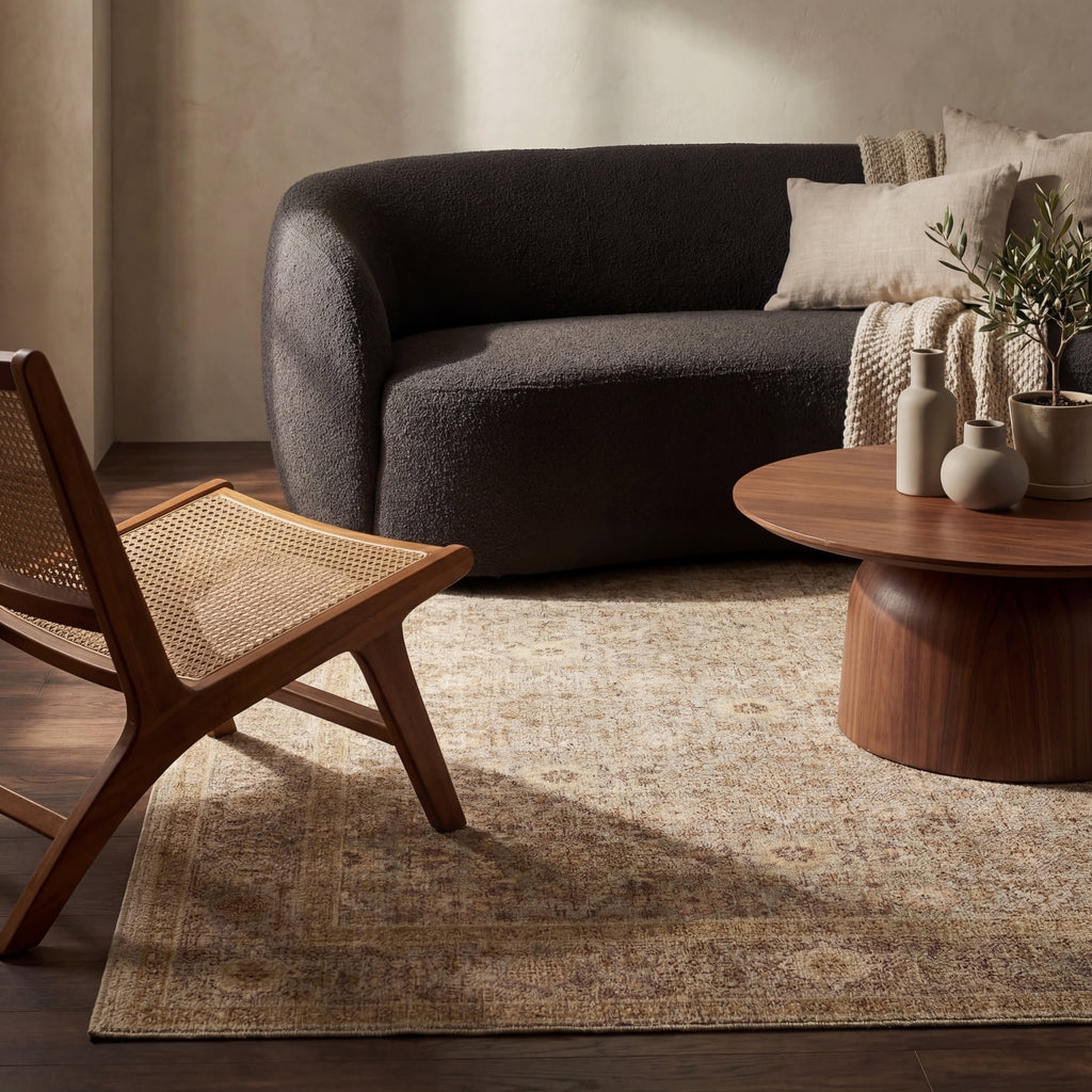 Maela Hand Tuffted Wool Rug | Beige