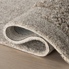 Sorvelle Modern Solid Wool Rug | Grey