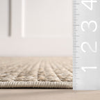 Alora Textured Geometric Indoor/Outdoor Rug | Neutral