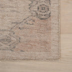 Sahi Traditional Diamond Washable Rug | Peach