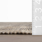 Shomar Bohemian Abstract Striped Rug | Natural