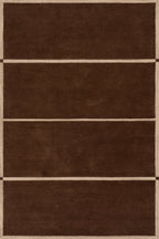 Mira Mid-Century Geometric Rug | Brown