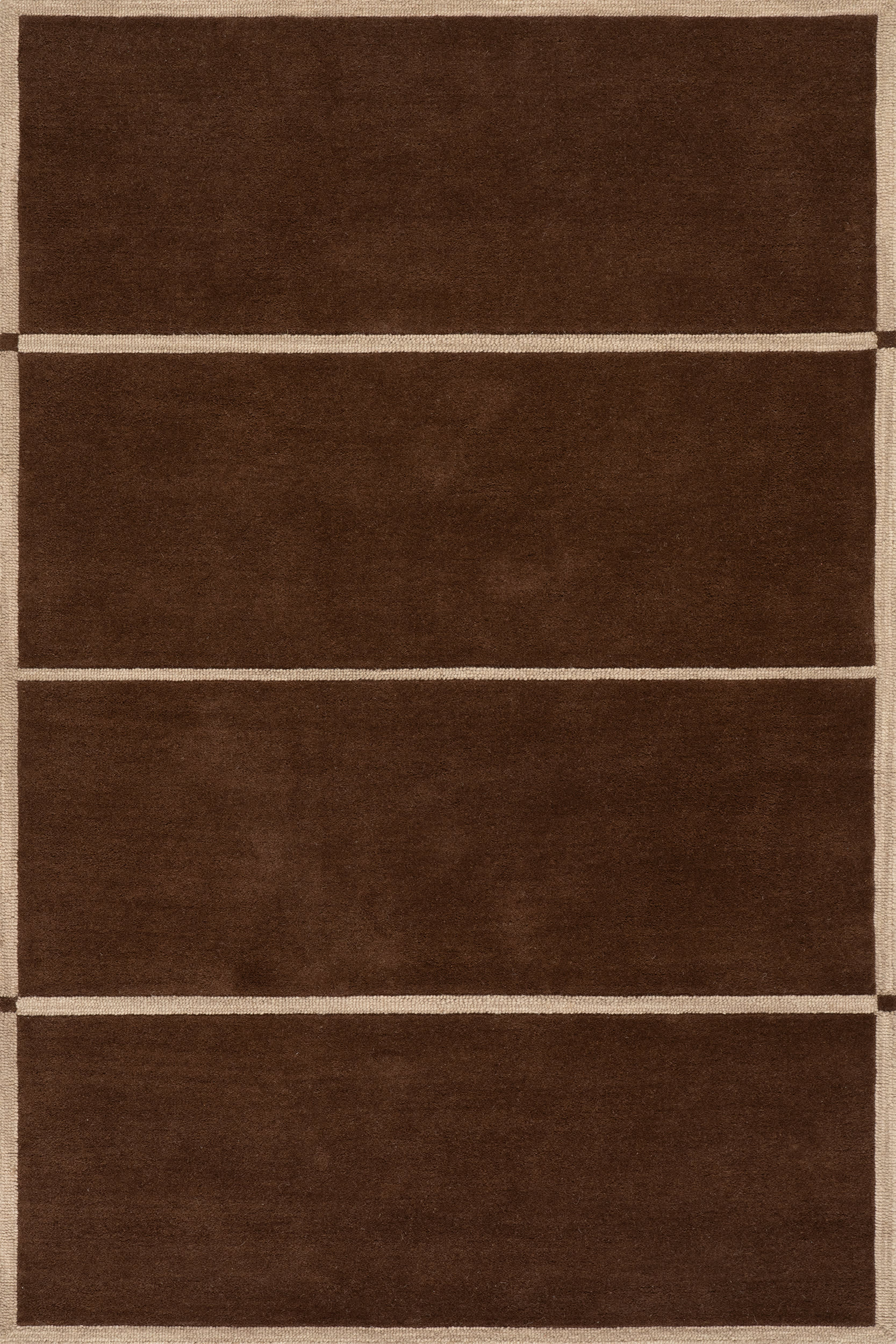 Mira Mid-Century Geometric Rug | Brown
