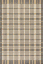 Sundara Modern Plaid Indoor/Outdoor Rug | Blue