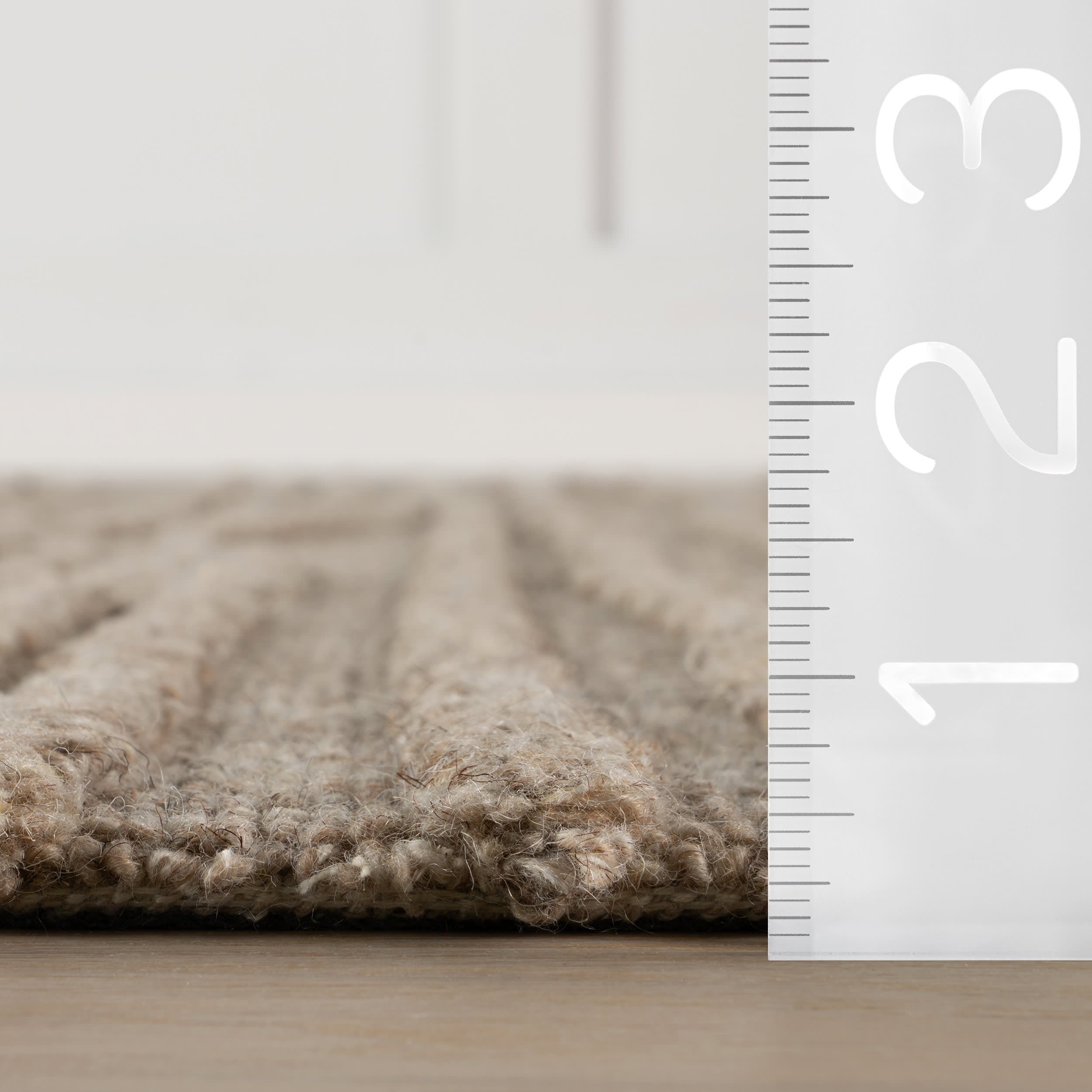 Kahina Abstract Bohemian Hand Tufted Wool Rug | Beige