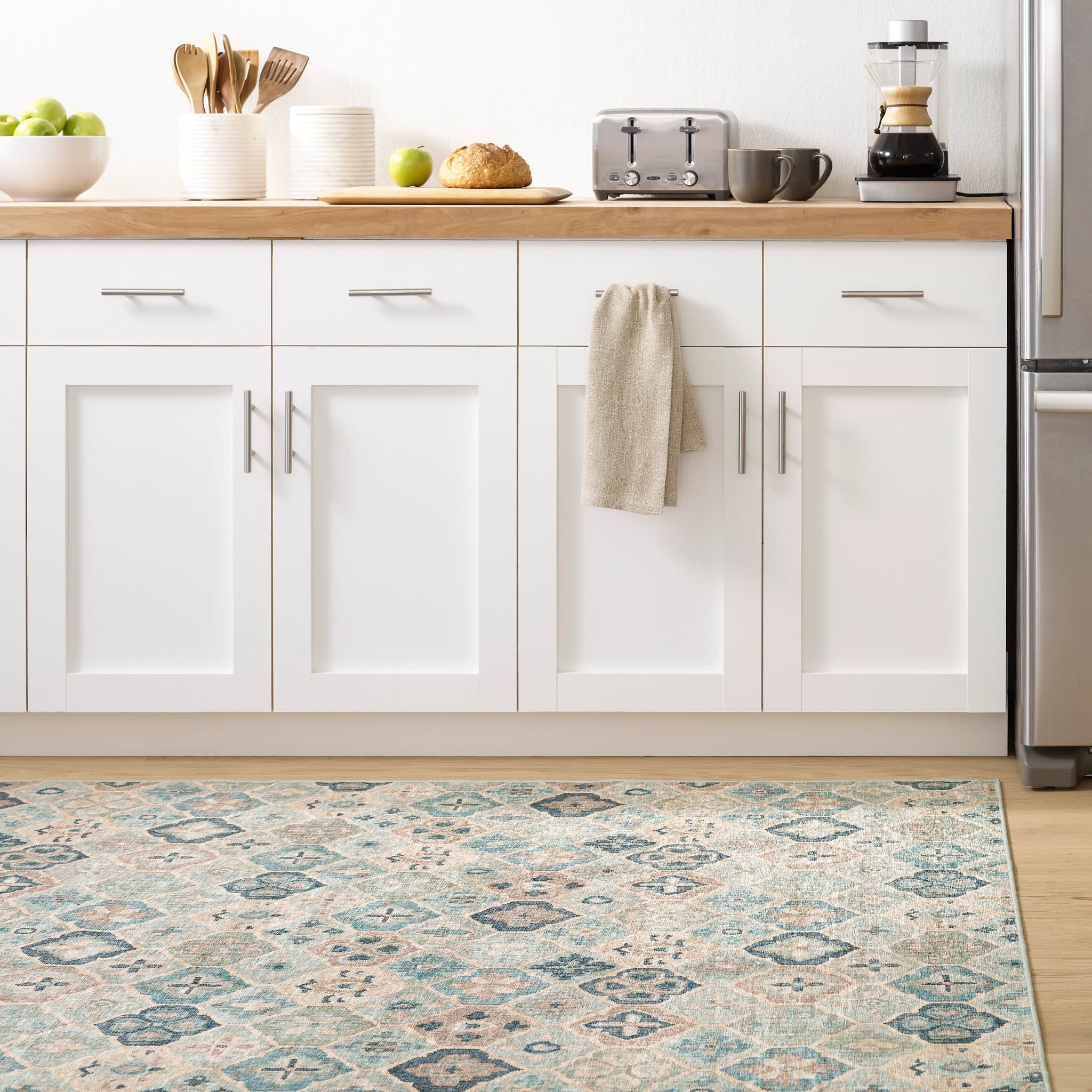 Pali Machine Washable Rug | Blue Image principale du produit