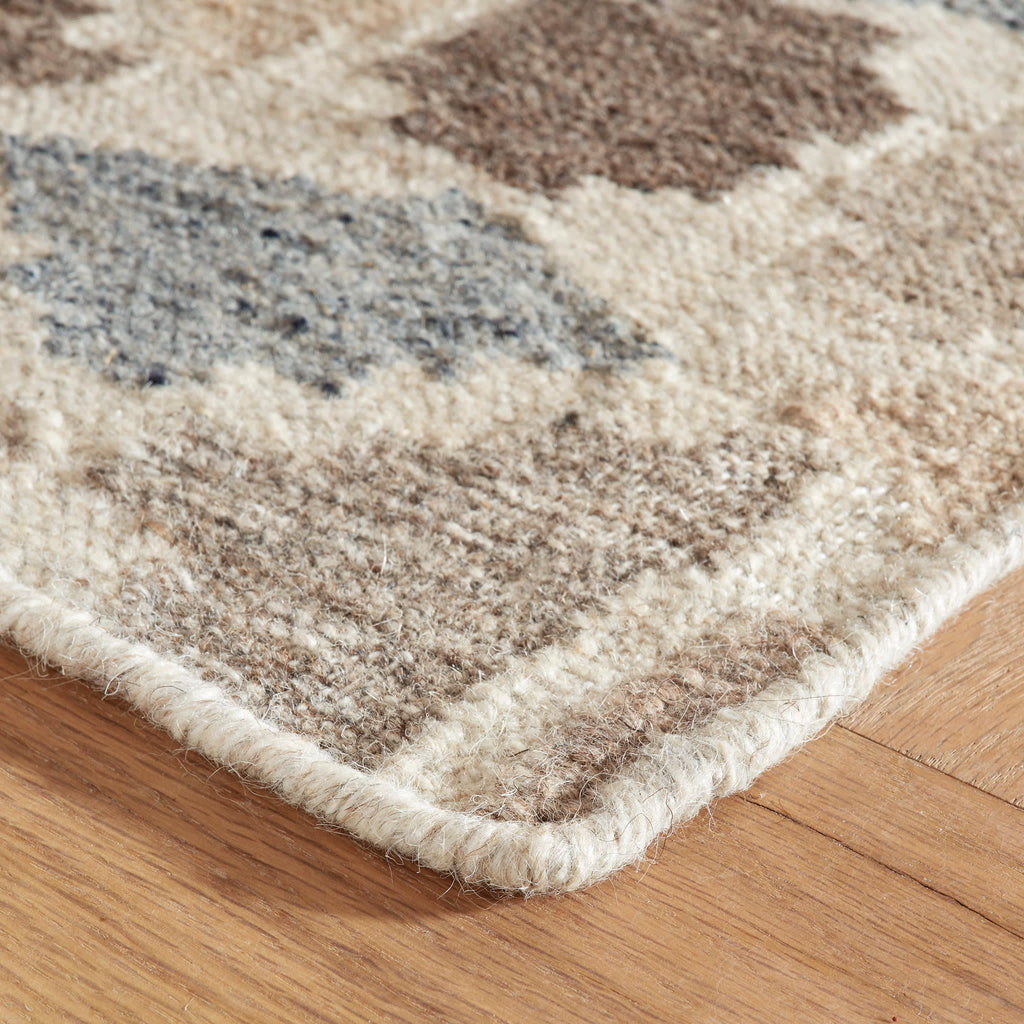 Rufus Stone Kilim Handwoven Wool Rug | Natural
