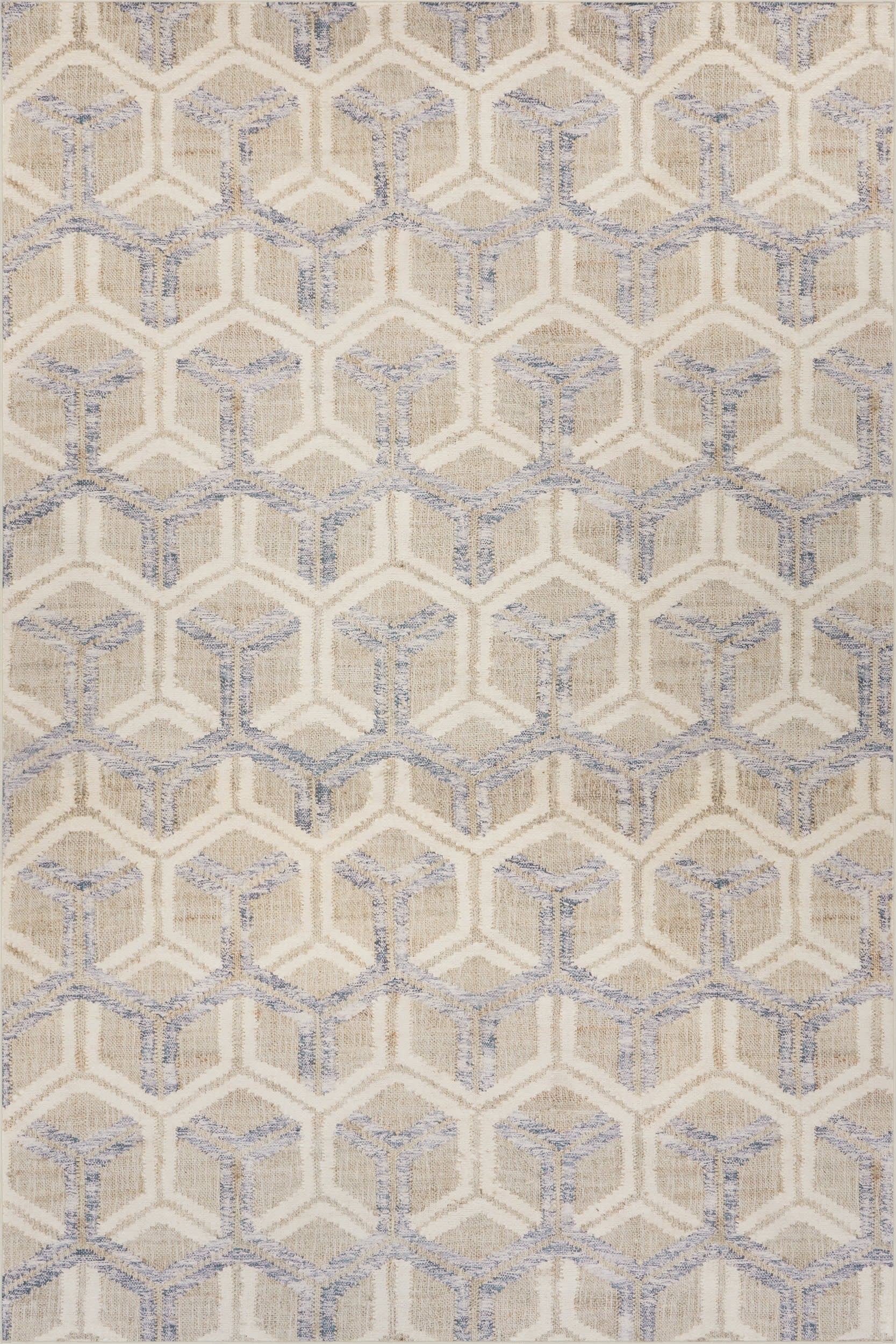 Senava Modern Geometric Washable Rug | Grey Main image