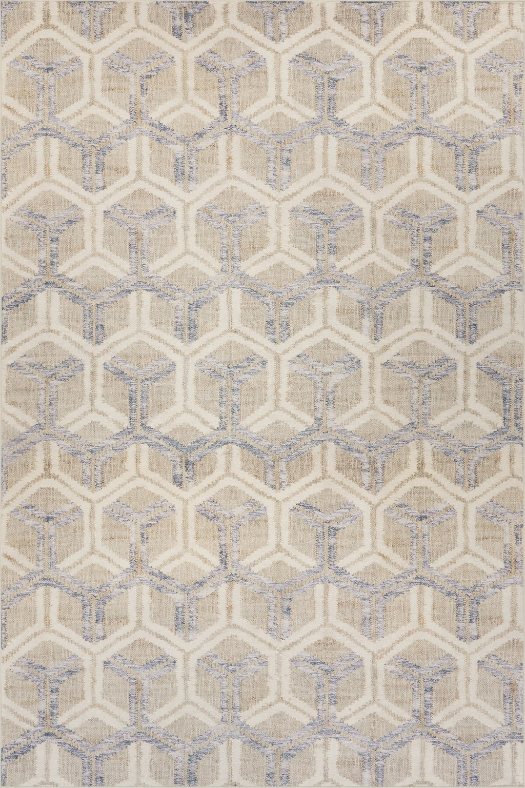 Senava Modern Geometric Washable Rug | Grey