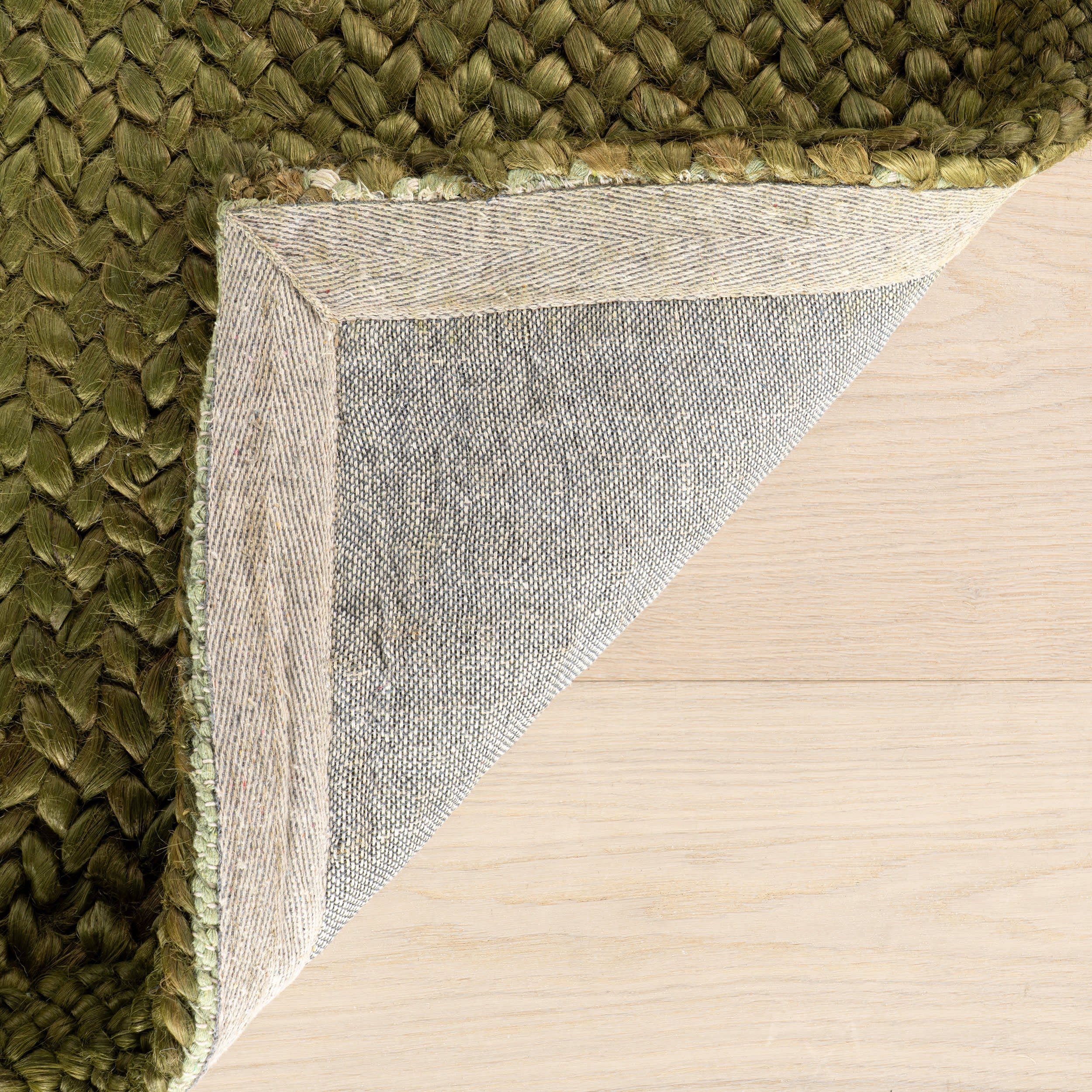 Thale Textured Handmade Jute Rug | Moss