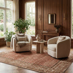 Melin Distresed Washable Rug | Orange
