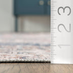 Allison Faded Washable Rug | Blue