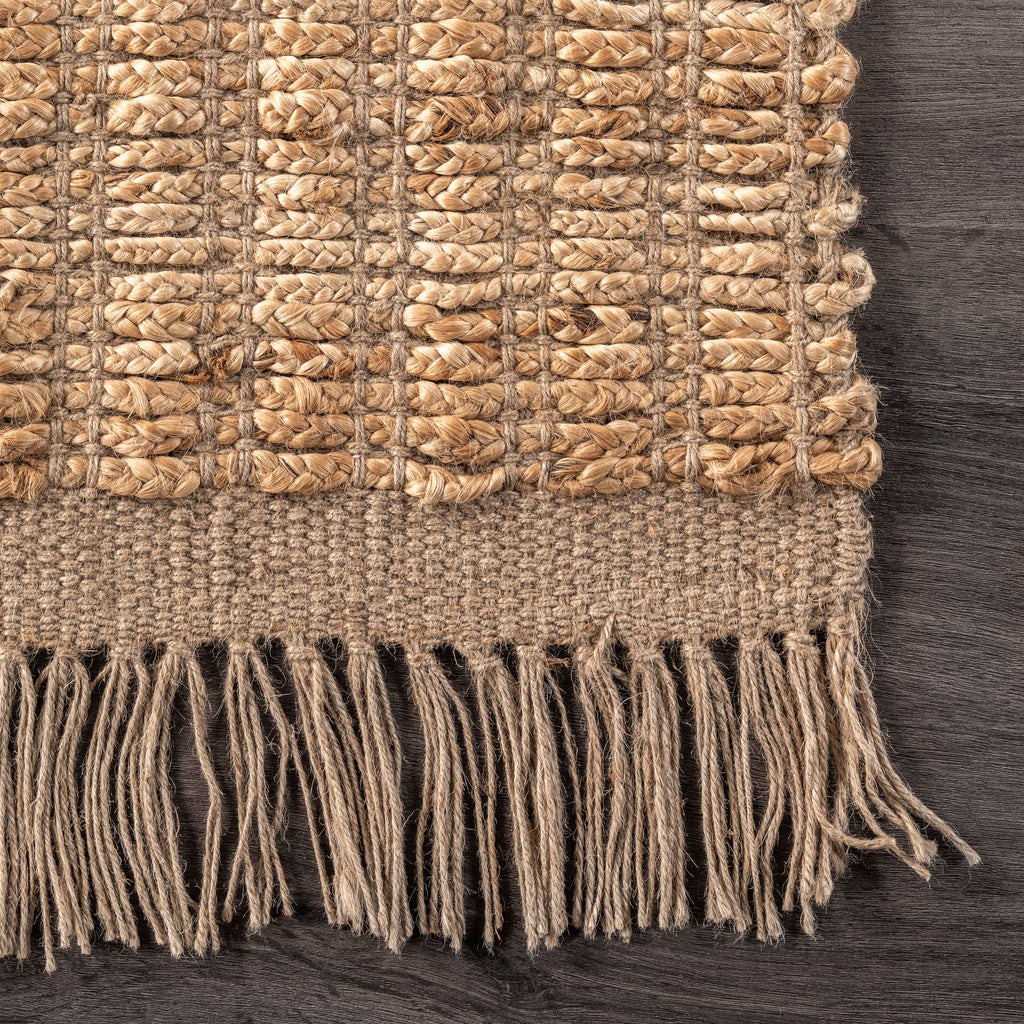 Pampas Jute Tasseled Rug | Natural