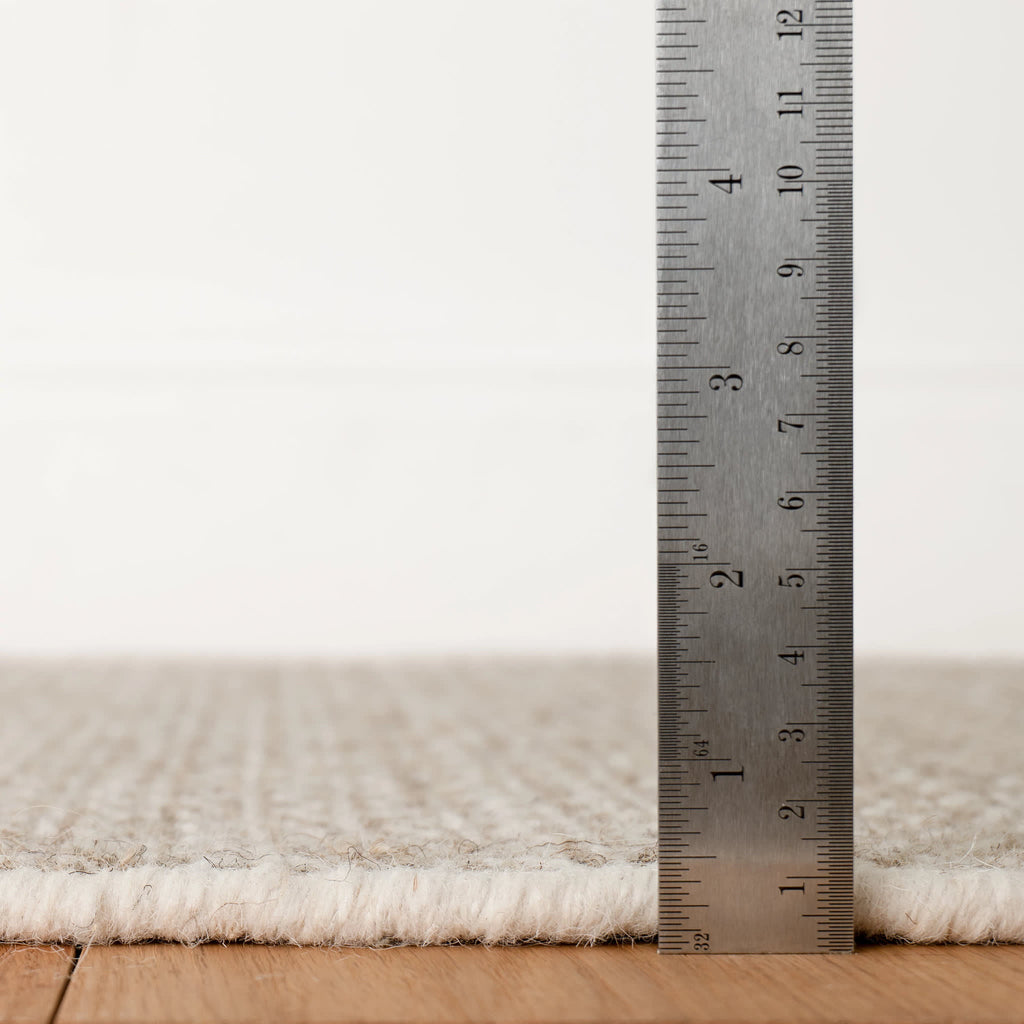 Honeycomb Handwoven Wool Rug | Natural