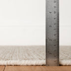 Honeycomb Handwoven Wool Rug | Natural