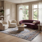 Clarese Oriental and Persian Washable Rug | Blue