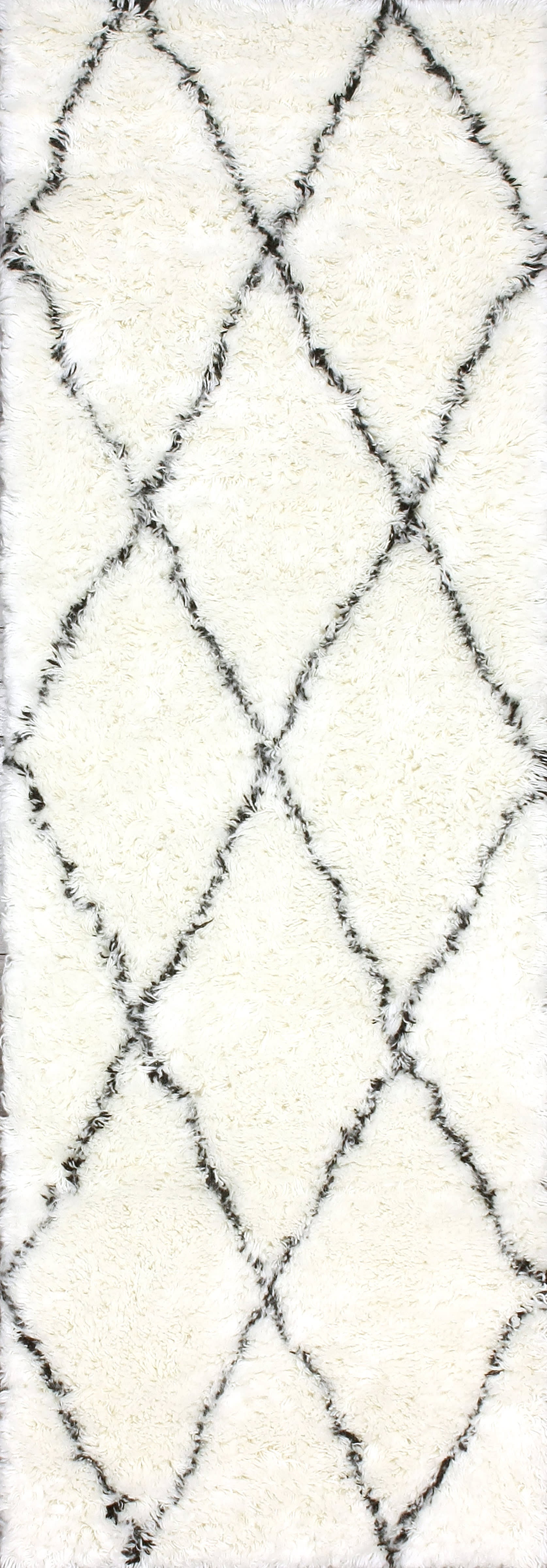 Wool Moroccan Shag Rug | Ivory Main image