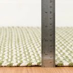 Miss Muffet Handwoven Cotton Rug | Olive