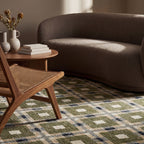 Sorelle Modern Plaid Rug | Green