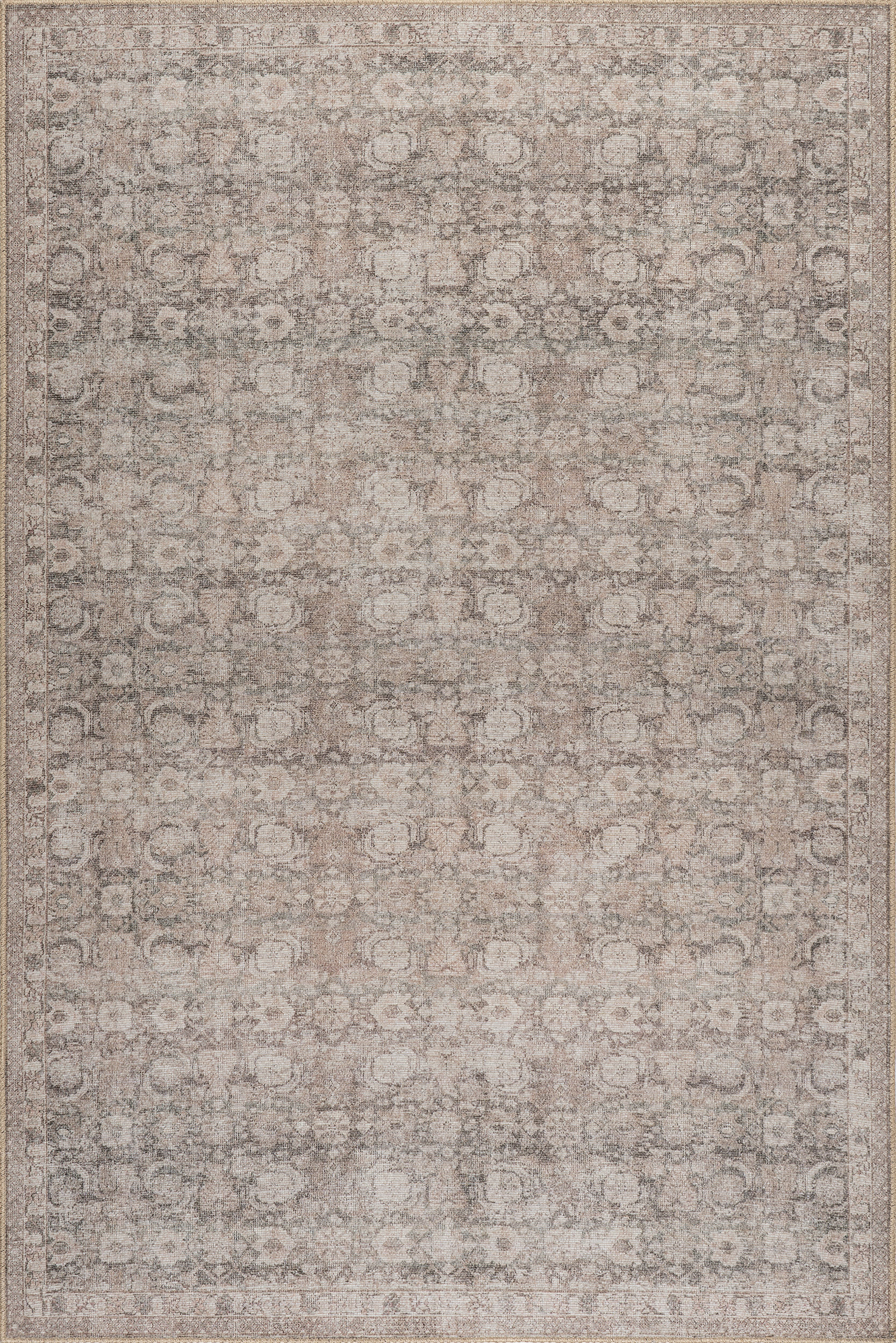 Clifton Antiqued Jute-Blend Rug | Dark Beige Main image