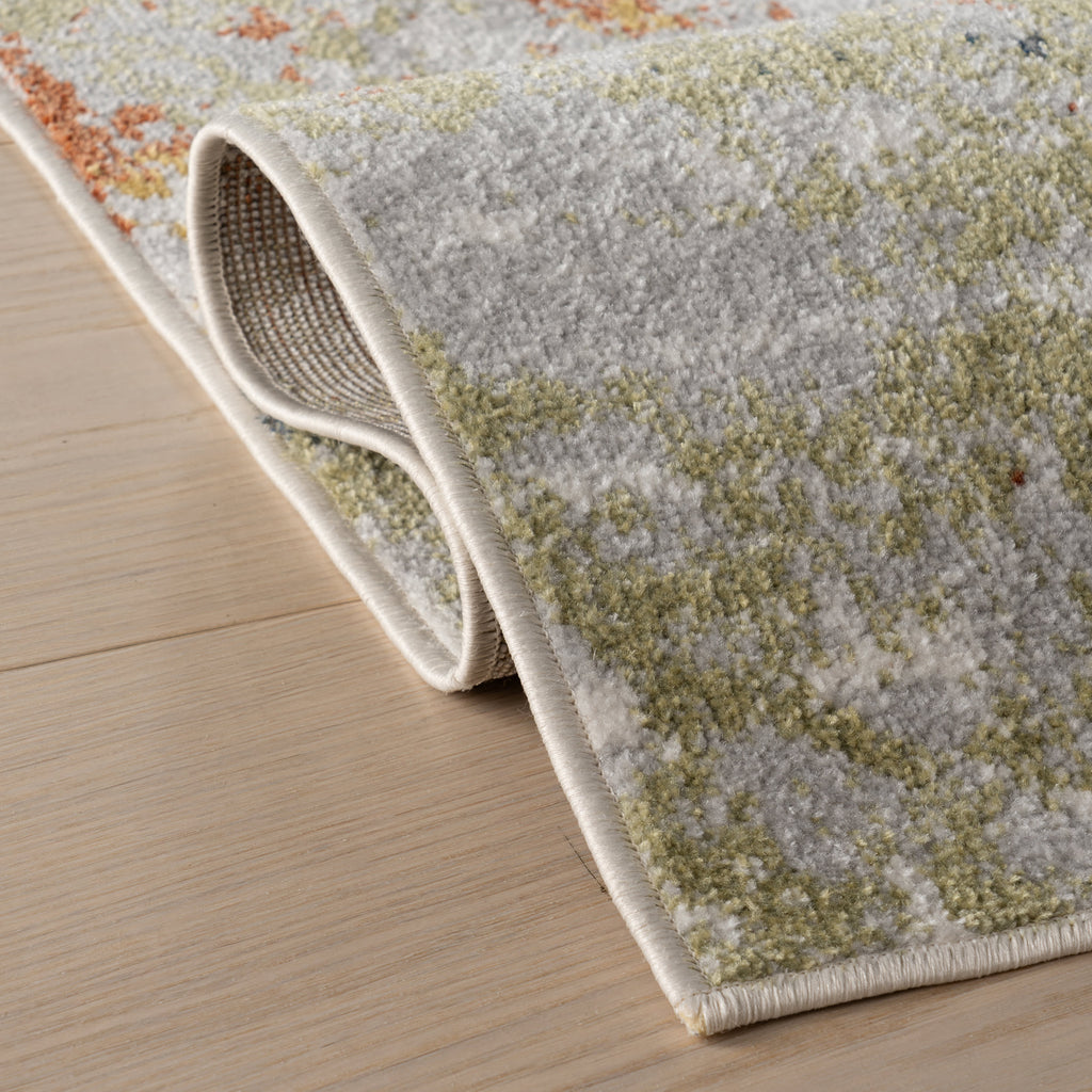 Patty Washable Rainy Days Rug | Green