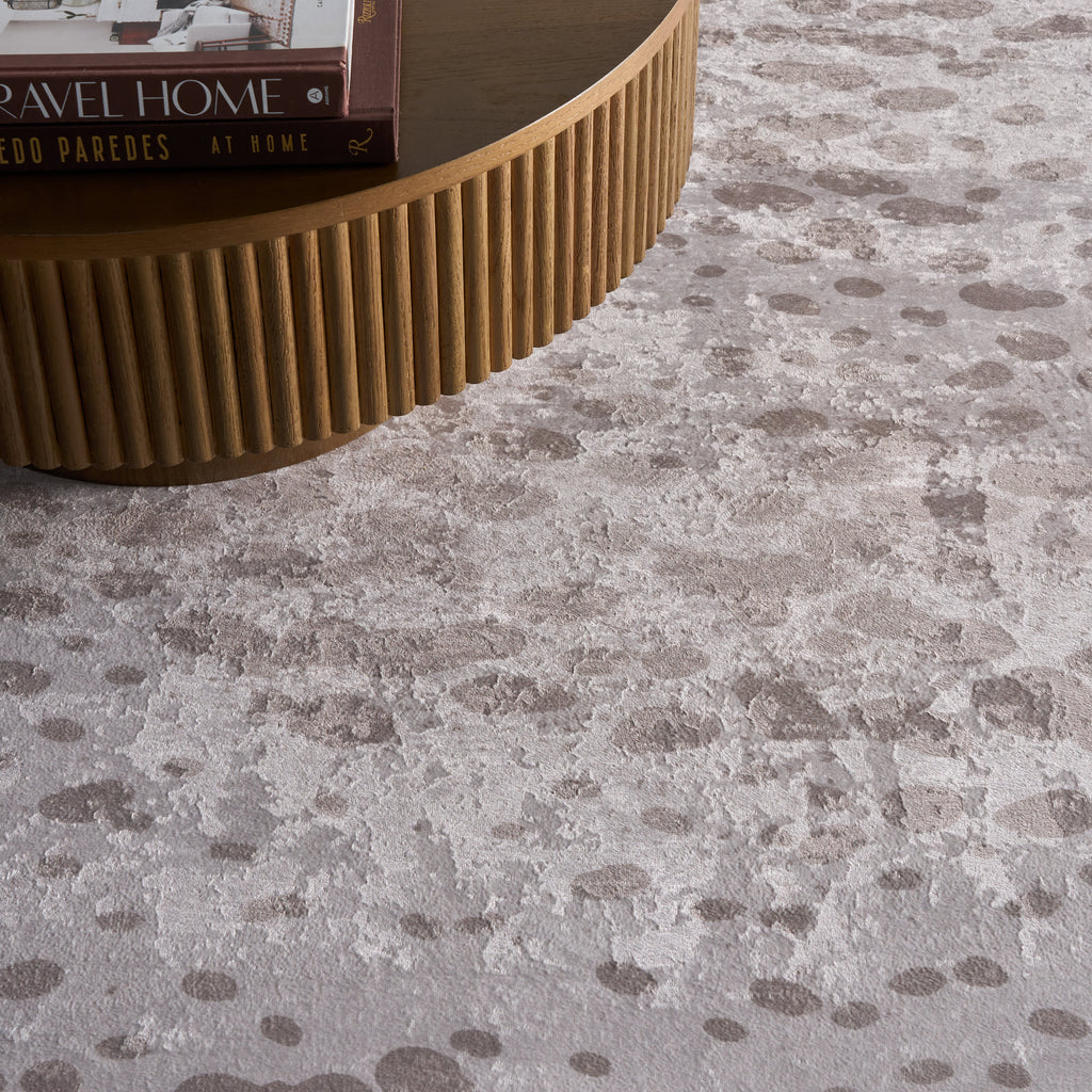 Aricela Modern Animal Print Washable Rug | Taupe