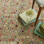 Cat's Paw Hand Micro Hooked Wool Rug | Sage