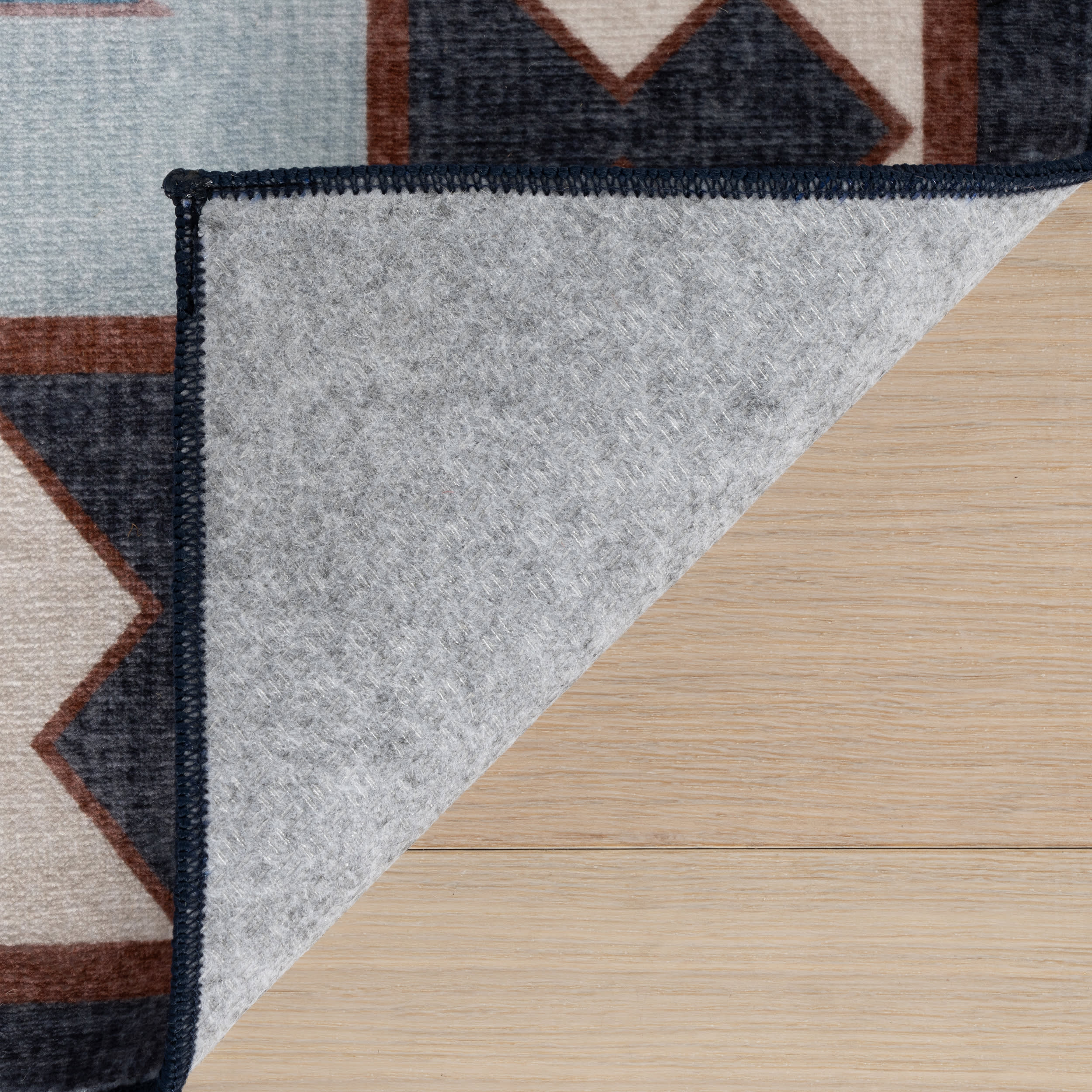 Jasdin Southwestern Washable Rug | Blue