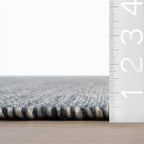 Pebble Handwoven Performance Rug | Blue