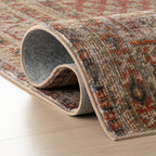 Melin Distresed Washable Rug | Orange