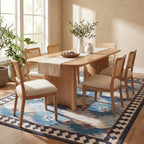 Jasdin Southwestern Washable Rug | Blue