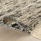 JuJu Tasseled Wool Rug | Grey