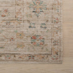 Tiye Traditional Floral & Paisley Rug | Beige