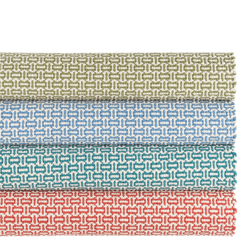 Miss Muffet Handwoven Cotton Rug | Teal